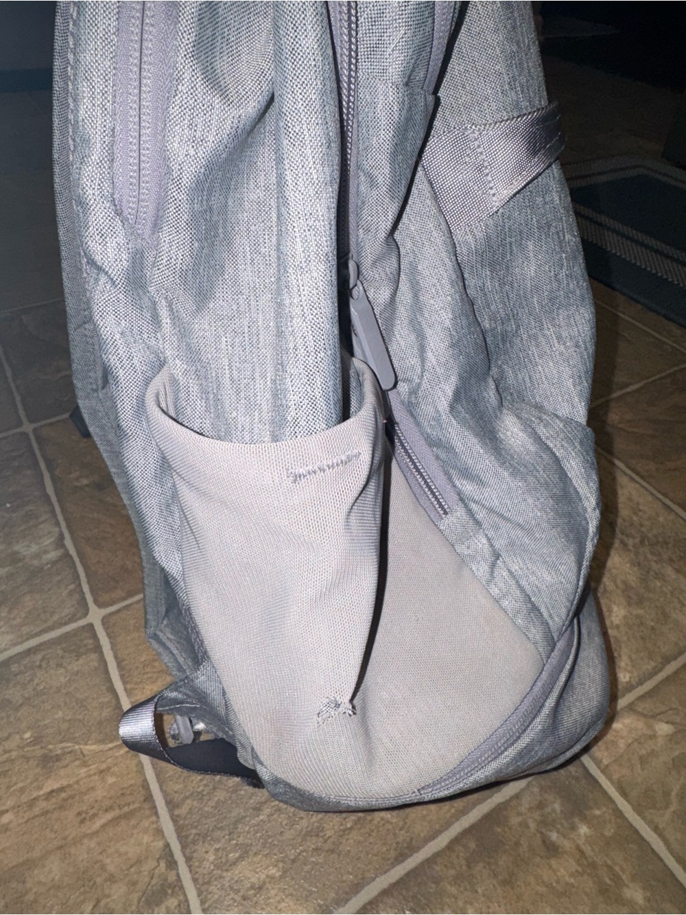 Vera Bradley Retired Grey Lighten Up Backpack - Picture 10 of 11